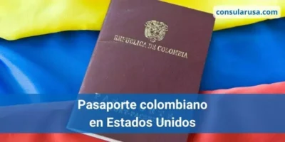 Pasaporte colombiano en Estados Unidos