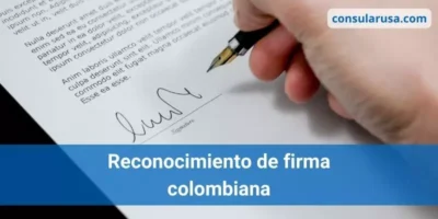 Reconocimiento de firma colombiana en Estados Unidos