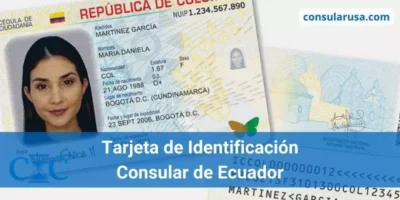 Tarjeta de identificación consular de Ecuador